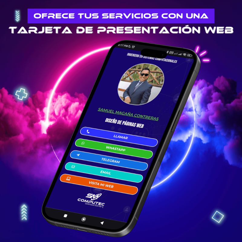 TARJETA DE PRESENTACIÓN DIGITAL CON CÓDIGO QR